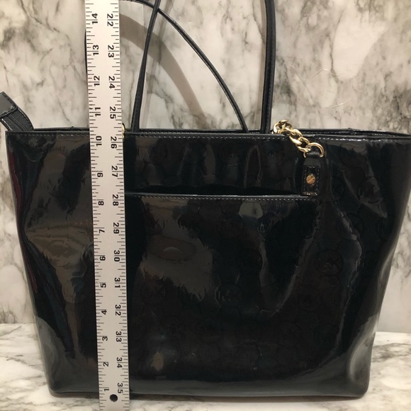 Michael Kors shiny black monogram bag - Picture 6 of 11